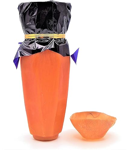 ぐい呑み 江戸切子 クリスタル ぐい呑み 八角籠目 木箱入り 瑠璃×アンバー